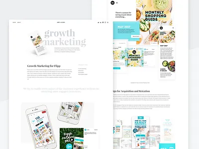 Portfolio - Growth clean flipp minimal personal portfolio redesign ui ux website