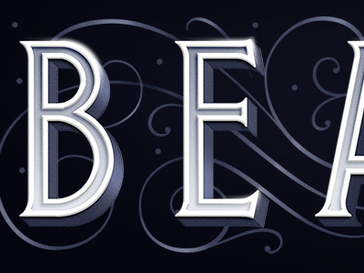 Film Title Sneak Peek dimensional flourish handlettering lettering ornamental