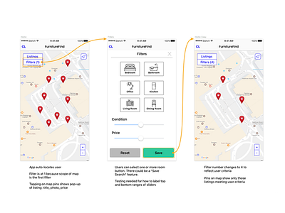 Rough Prototype for Mobile Redesign interaction design mobile prototype ux