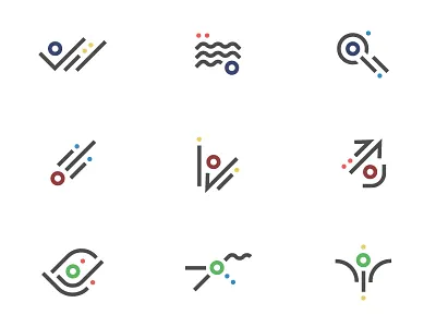 Enneagram Character Types abstract archetypes characters dots enneagram lines triads visualization