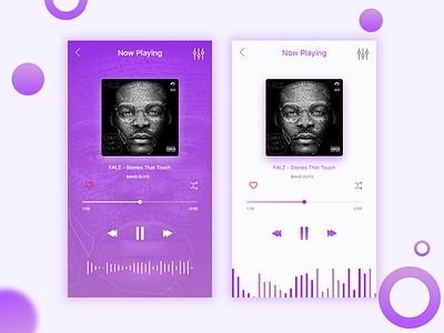 Music Player App UI Design #DailyUI009 apps apps design dailyui iphone iphone apps login sign in sign up ui ux