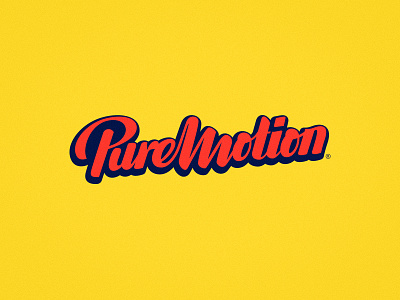Puremotion logotype design hand lettering handlettering lettering logo logo design logotype logotype design script lettering