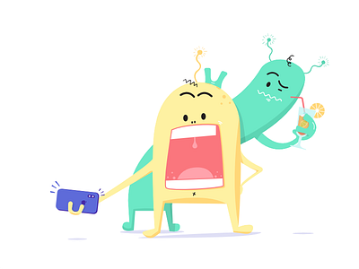 Monsters Selfie - personal challenge affinity illustration monsters selfie