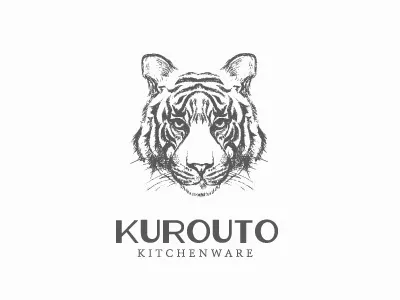 Kurouto Kitchenware branding design handdrawn illustration logo packaging type typography