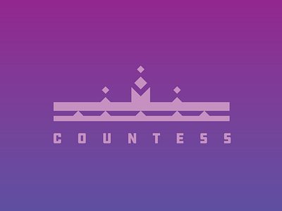 Countess crown icon logo mark