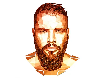 German Rapper Kollegah | LowPoly Illustration geometric german hiphop illustration kollegah lowpoly lowpolygon modern polygon rapper rnb triangle