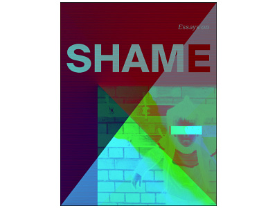 Shame cover gradients graphic design halftone typography