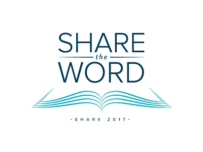 Share The Word Logo bible book logo scripture share sharing word