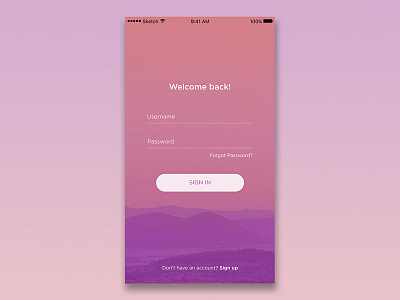 Daily UI #001 - Sign Up 001 dailyui form interface login signin signup ui