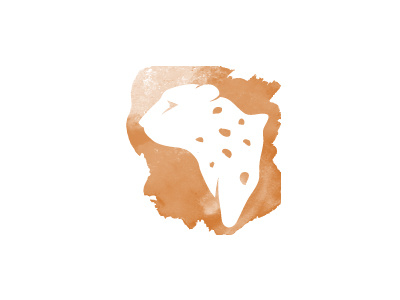 Cheetah Africa Logo africa map animal. cheetah creative wild life