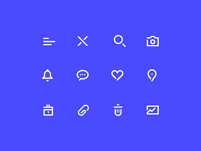 Minimal Icon set favorite icon icon family iconography icons location messages