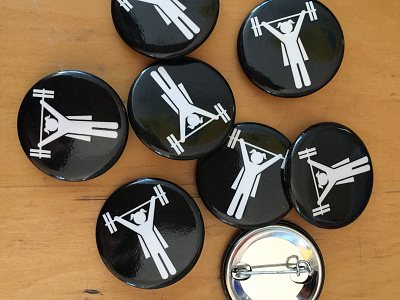 Girl Lifter barbells button crossfit girls lifter sticker mule strong women