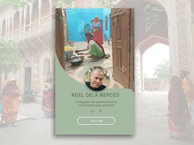 #100DayChallenge #uidesign #006 #DailyUI india travelingnam.com photography user profile