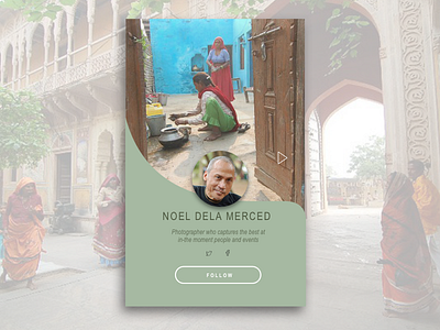 #100DayChallenge #uidesign #006 #DailyUI india travelingnam.com photography user profile