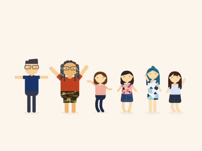 We are T W O! anniversary dance illustration jindesign motiongraphic team