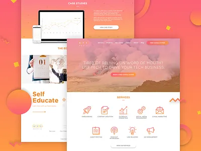 MRR / Media agency website agency media mobile ui ux website