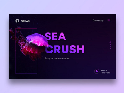 Ocilus-web case clean intro ocean sea site study ui video web