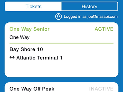 mTickets app design ios mobile ticket transit transport ui ux