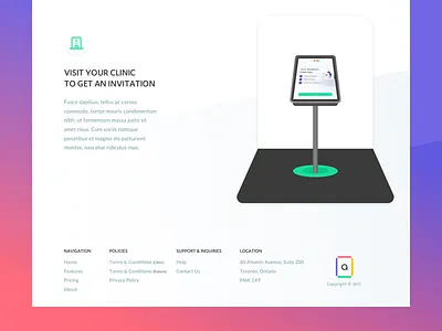 Avocare - Clinic clinic health illustration landing light ui web
