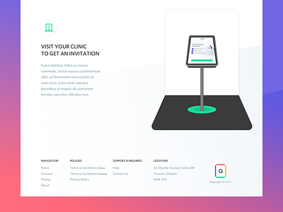 Avocare - Clinic clinic health illustration landing light ui web