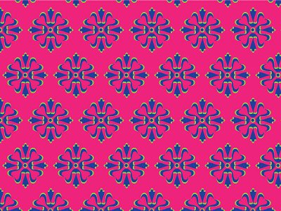 New pattern for a old project colourful flower illustration motif pattern pink