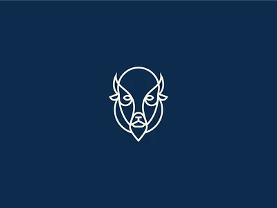 Buffalo Icon bison buffalo colorado icon illustration monoline outline wedding