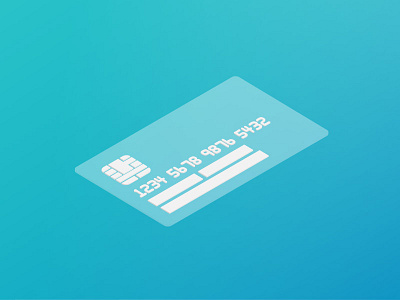 Isometric Credit Card illustration isometric