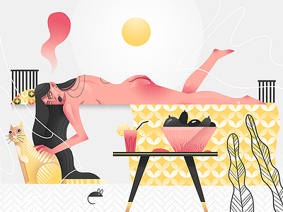 Summer dewizka dudzik illustration iza summer