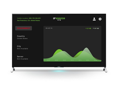 IPVanish Android TV UI android android tv ipvanish tv ui vpn