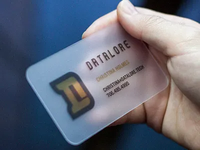 DATALORE CARD application brand brand application branding business card card collateral identity logo typography