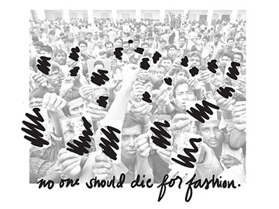 Tag! You're It awareness campaign fast fashion rana plaza slow fashion social change victims