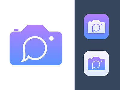 Icon Spitballing 2 camera gradient icon ios