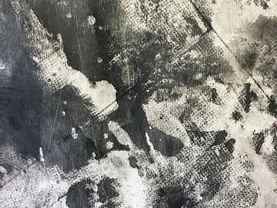 Painting to look like printmaking...