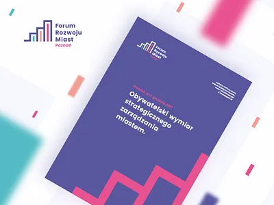 Forum Rozwoju Miast – Poster chart city confetti development forum logo mark poster stats urban