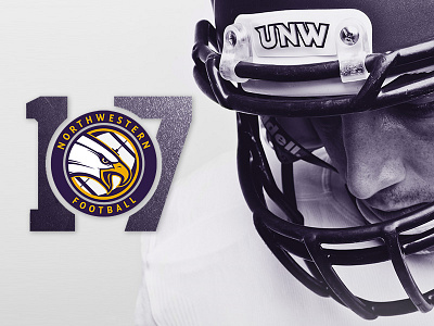 Football eagle football gritty purple roundel sports university