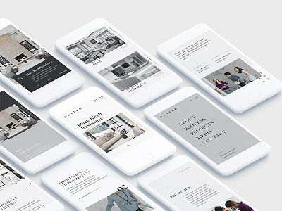 Matter. architecture ui ux website