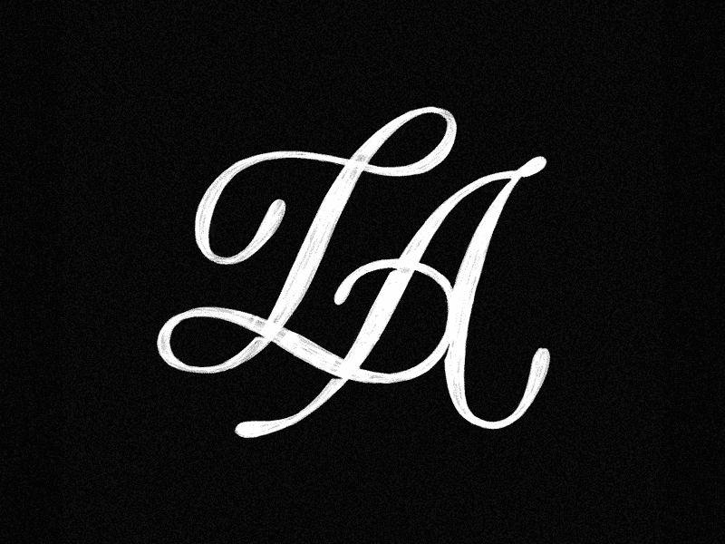 LA Monograms design illustration la lettering losangeles monograms type typography