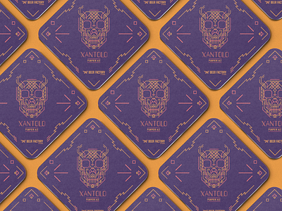 Xantolo Coasters beer brewery cervecería cerveza coaster coasters day of the dead dia de muertos mexican mexico skull xantolo