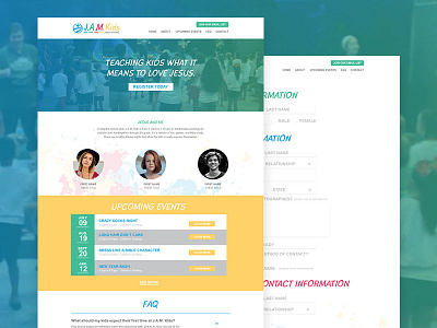 J.A.M. Kids Website branding church graphic design identity kids ui ux web design website