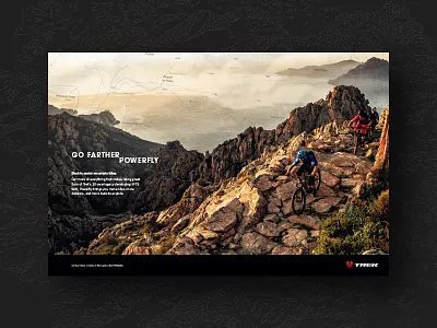 Trek // Powerfly Print Ad ad art direction bicycle bike mountain biking photography print trek