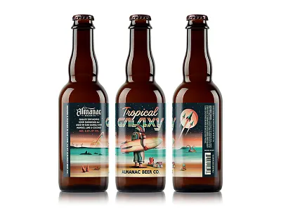 Almanac Beer Co. Tropical Galaxy almanac astronaut beer dan kuhlken dkng dkng studios label nathan goldman packaging planet space