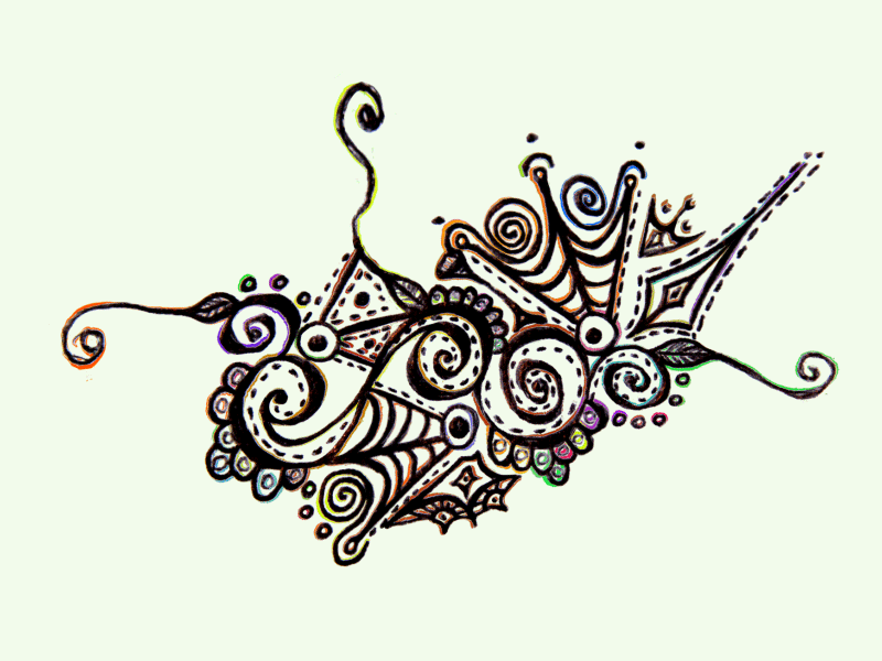 Start abstract drawing gif new start three