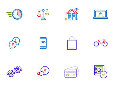 Commerce Icons branding ecommerce icons illustration shopping