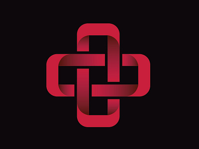 Plus Icon cross gradient grid icon logo plus