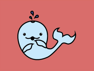 Whale, Whale, Whale.... animal bad cute illustration kawaii outlines pun sea well whale