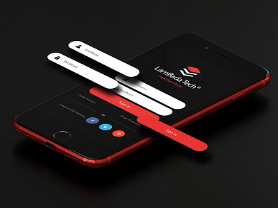 Signin application creative ios mobile app psd signin ui ux