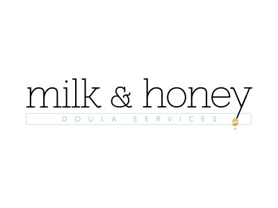 Milk and Honey Logo brand brand identity design logo logo deisgn