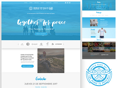World Peace Day - TJ 2017 blue branding onu peace san diego sd tijuana tj ui ux web world peace day