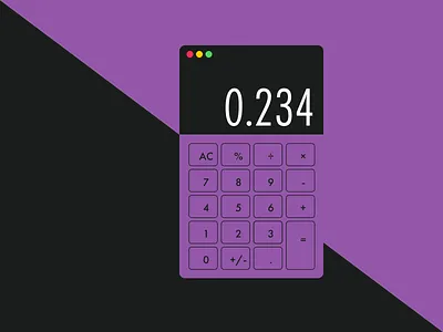Calculator - Daily UI #004 004 calculator dailyui