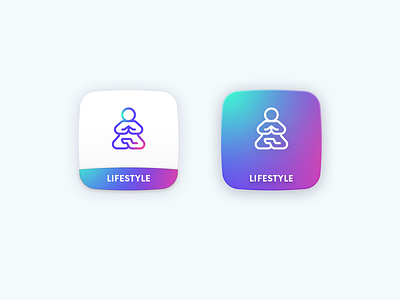 Lifestyle Icon app appicon icon lifestyle minimal stroke ui ux